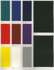 Morbern vinyl color samples